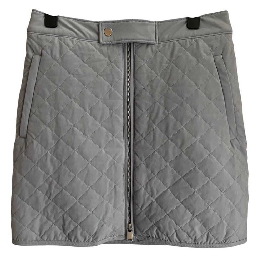 Athleta Women Quilted Apres Ski Winter Mini Skirt Size 6 Athleisure Outdoor